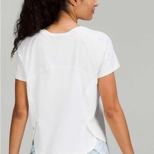 Lululemon Women's White Short Sleeve Top